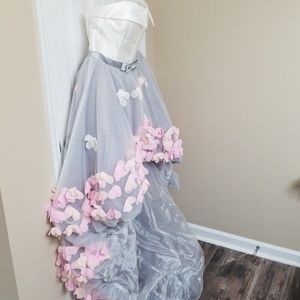 Stunning high-low gown prom wedding